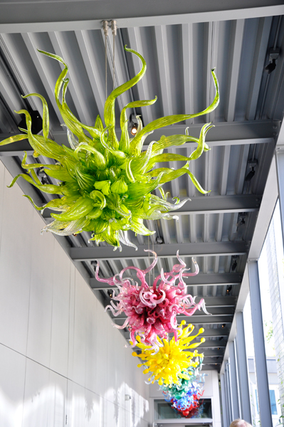 Chandeliers in the Walkway